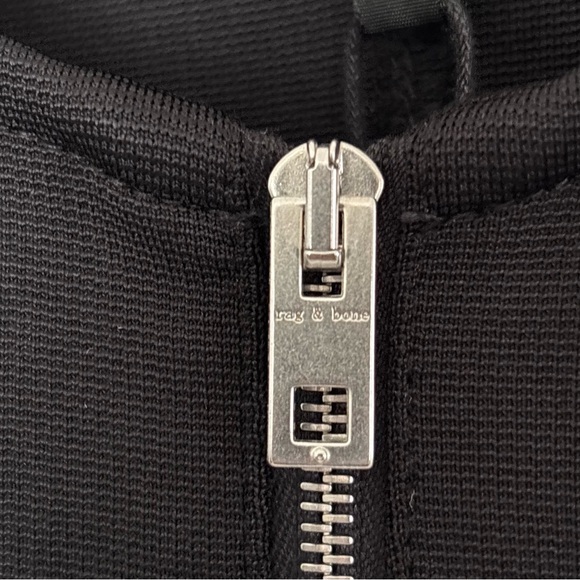 Rag & Bone Mara Crop Black Zip Up Tank Top Small New NWT Minimalist Preppy *D5 - Picture 6 of 16
